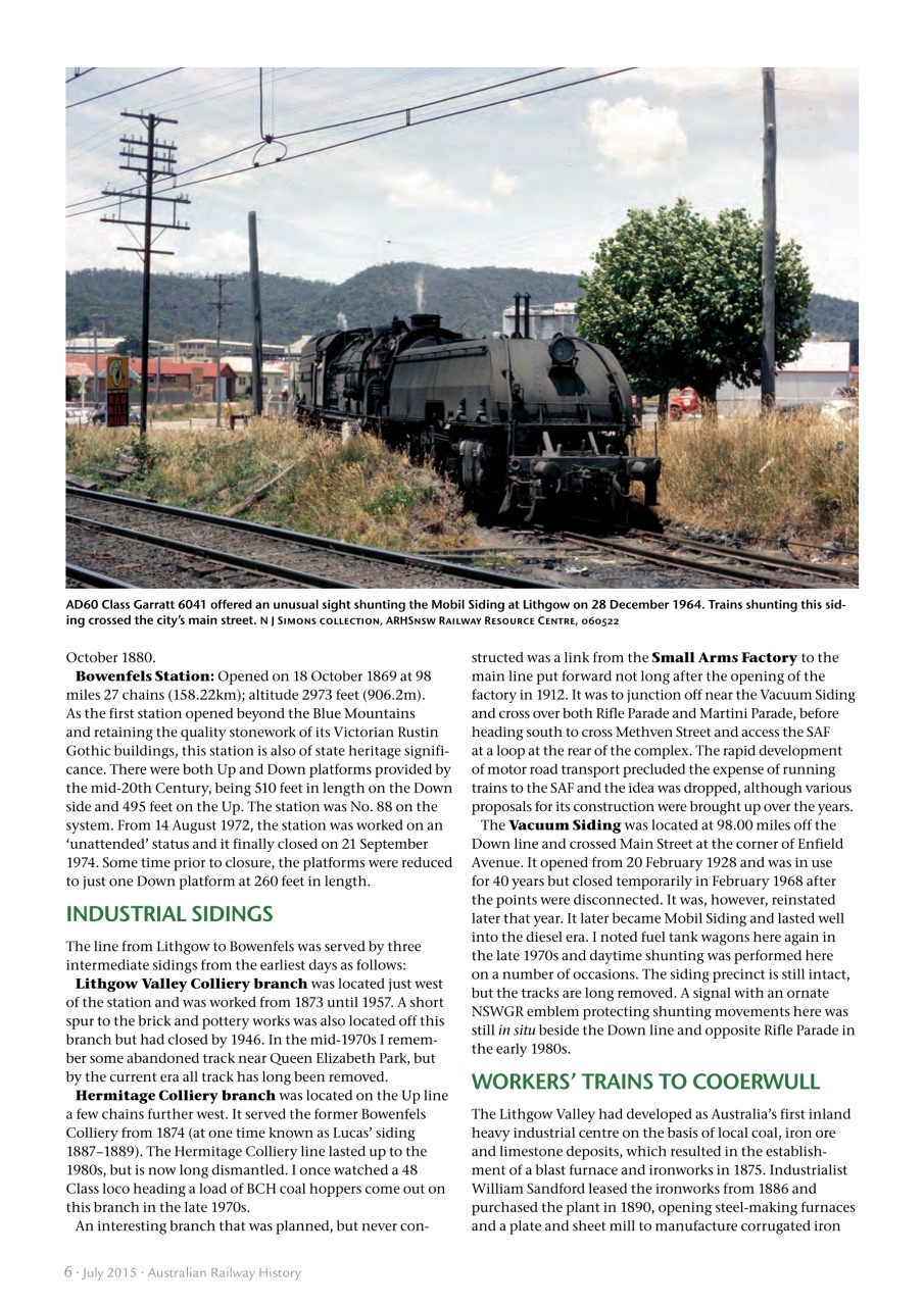 Australian Railway History Preview Pages