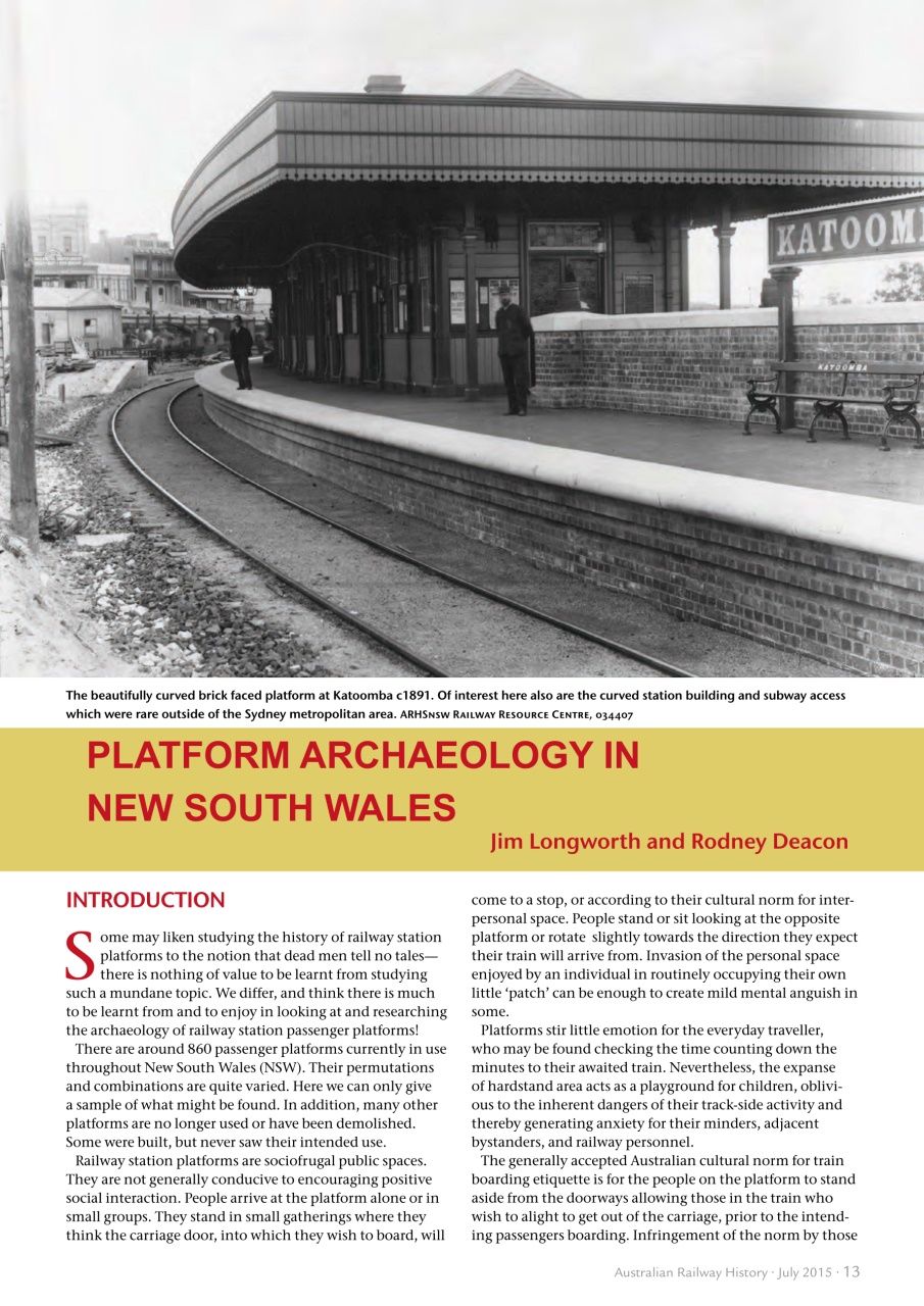Australian Railway History Preview Pages