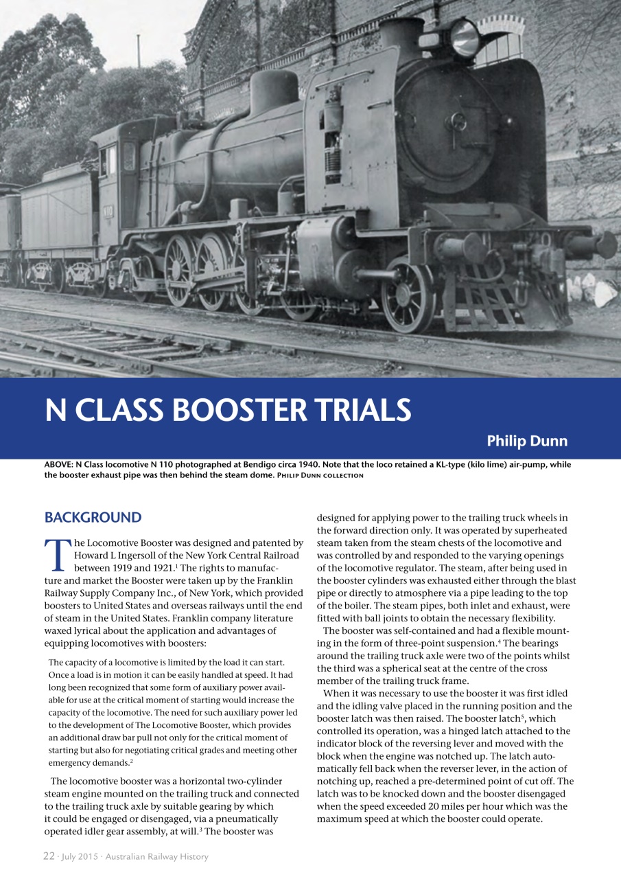 Australian Railway History Preview Pages