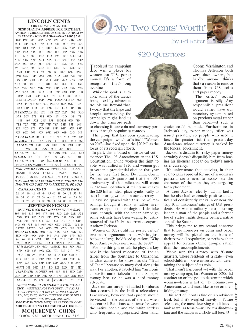 COINage Magazine Preview Pages