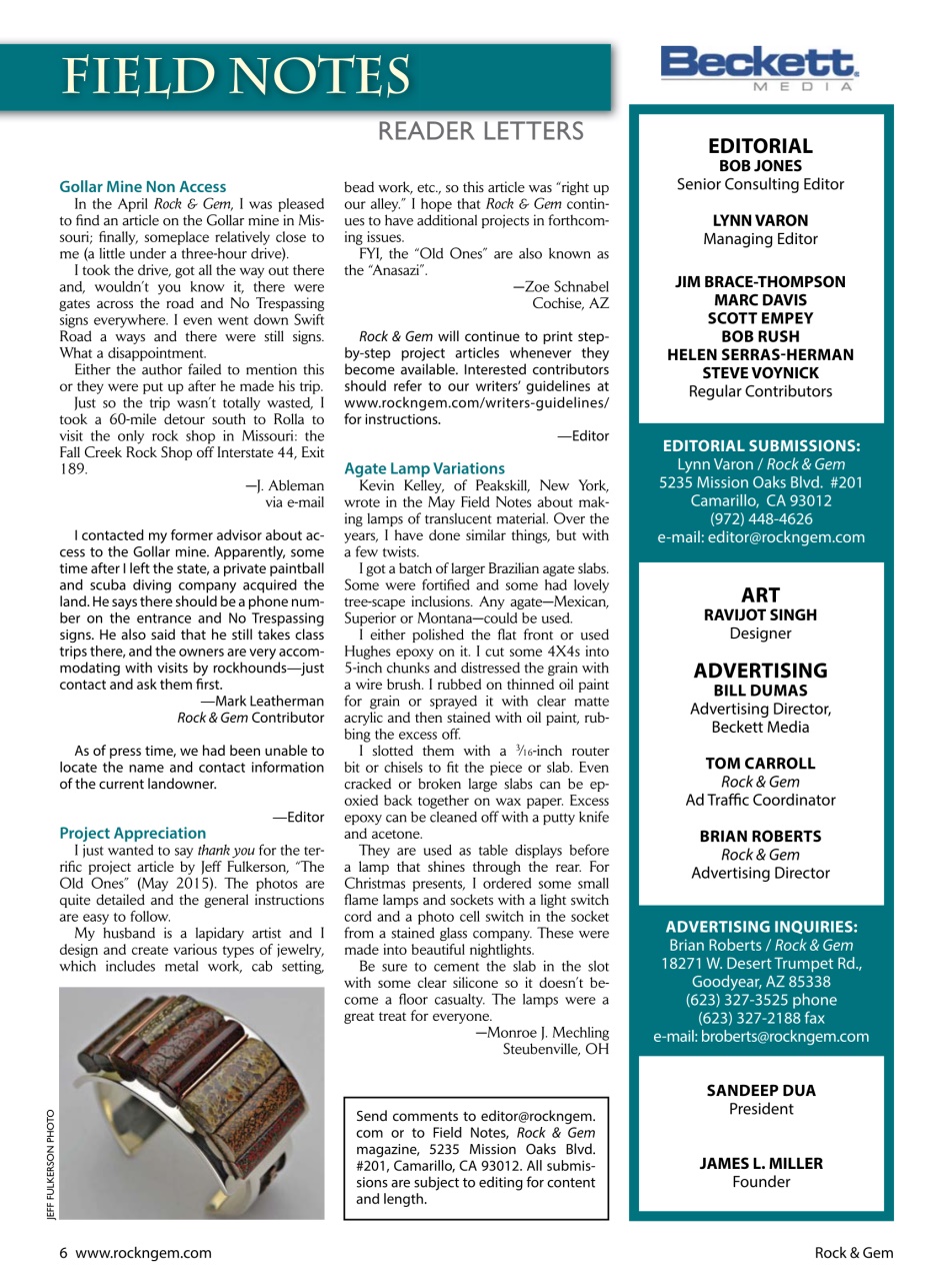 Rock&Gem Magazine Preview Pages