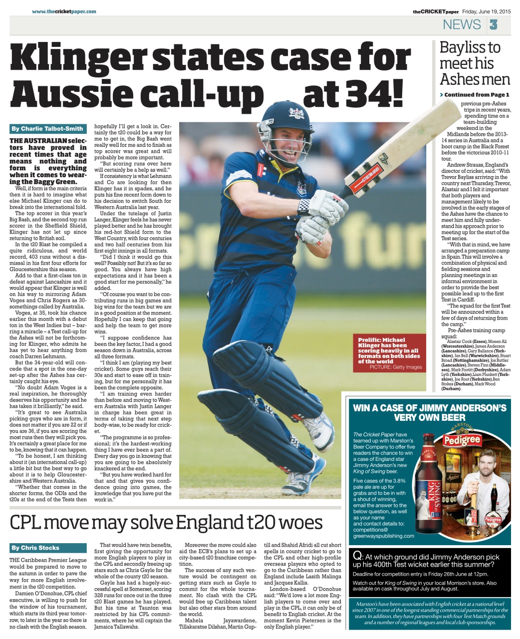The Cricket Paper Preview Pages