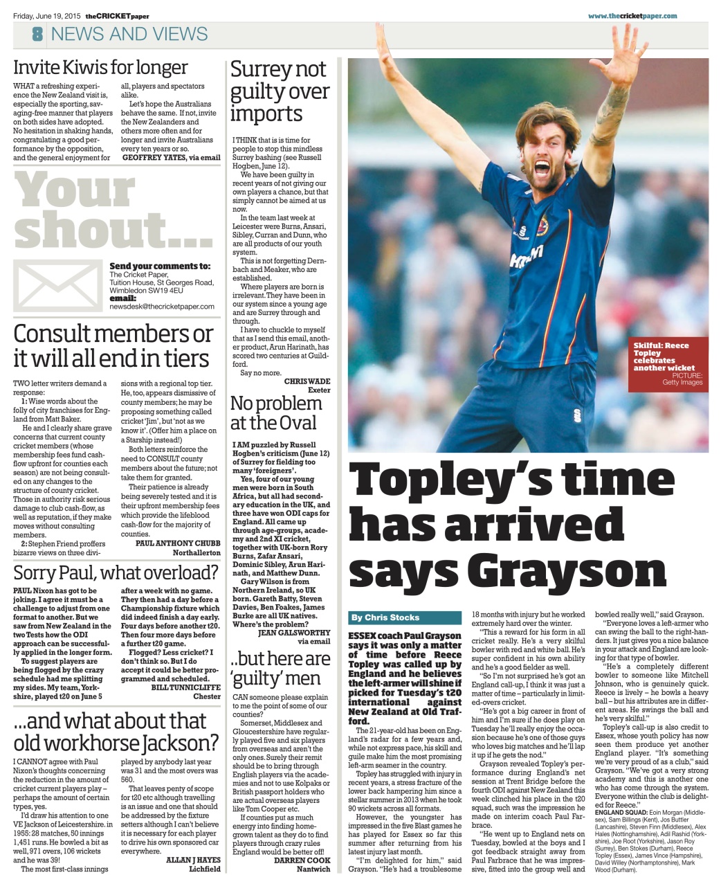 The Cricket Paper Preview Pages
