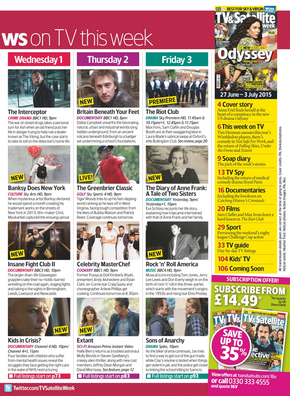 TV & Satellite Week Preview Pages