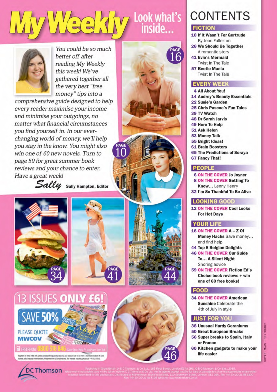 My Weekly Preview Pages