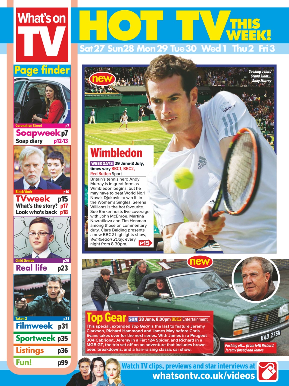 What's on TV Preview Pages