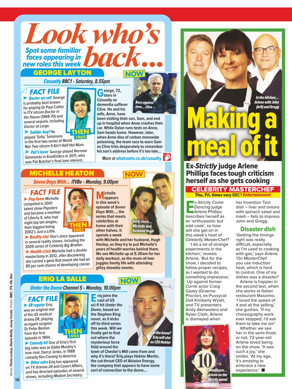 What's on TV Preview Pages