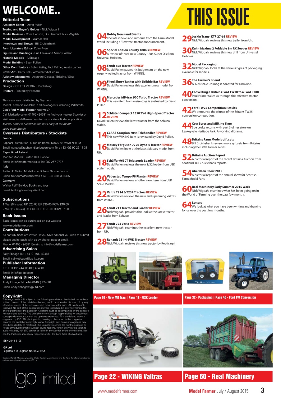 Model Farmer Magazine Preview Pages