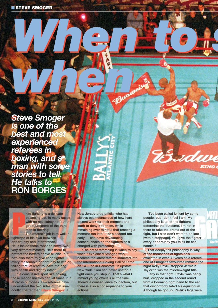 Boxing Monthly Preview Pages