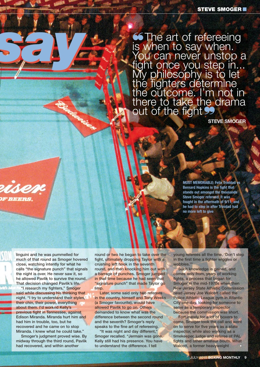 Boxing Monthly Preview Pages