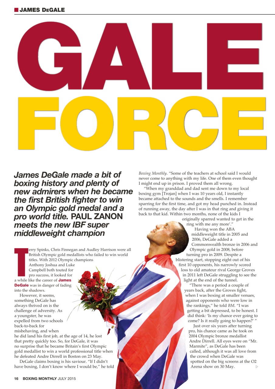 Boxing Monthly Preview Pages