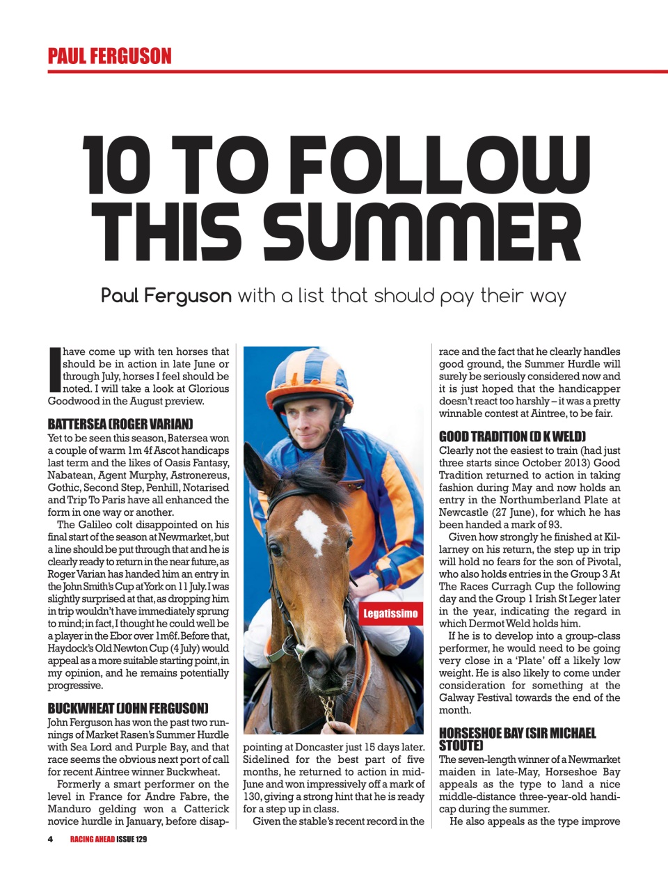 Racing Ahead Preview Pages