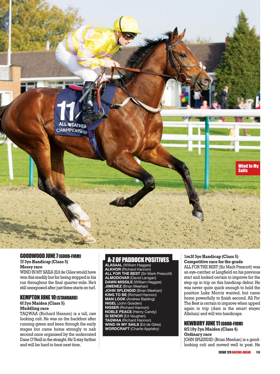 Racing Ahead Preview Pages