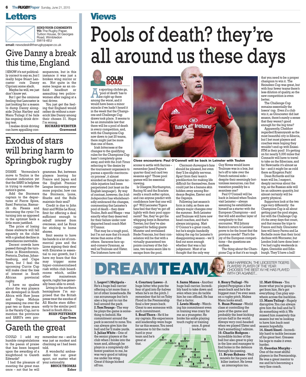 The Rugby Paper Preview Pages