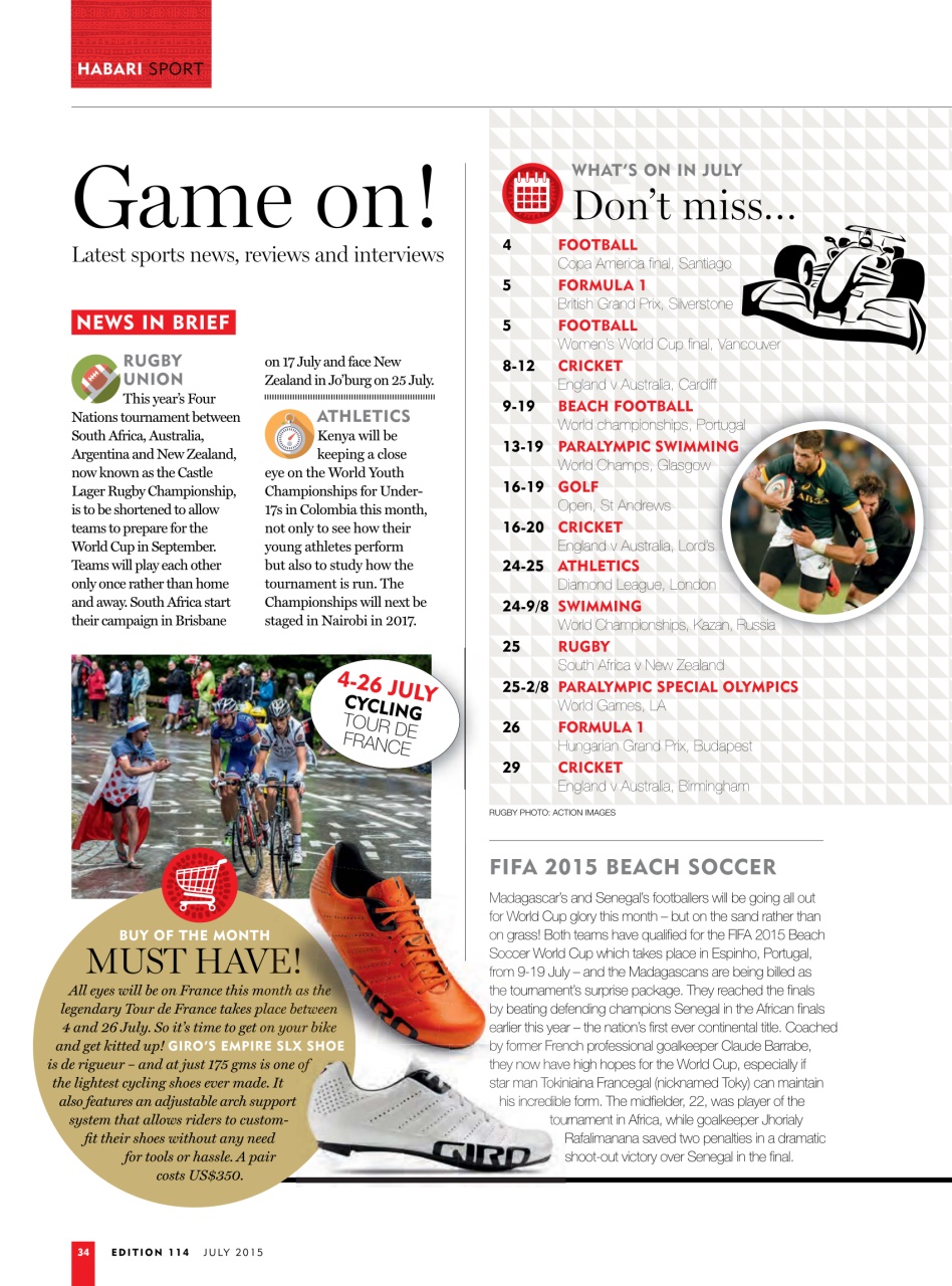 MSAFIRI – Kenya Airways Inflight Preview Pages