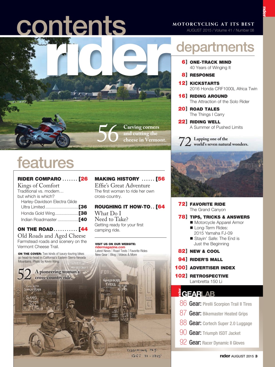 Rider Magazine Preview Pages