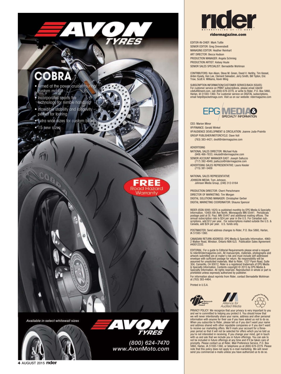 Rider Magazine Preview Pages