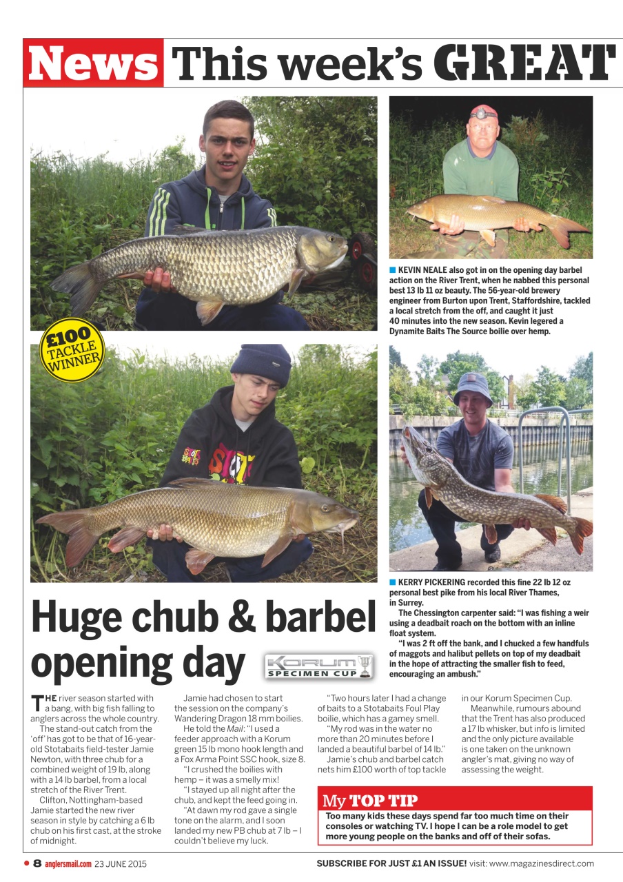 Anglers Mail Preview Pages