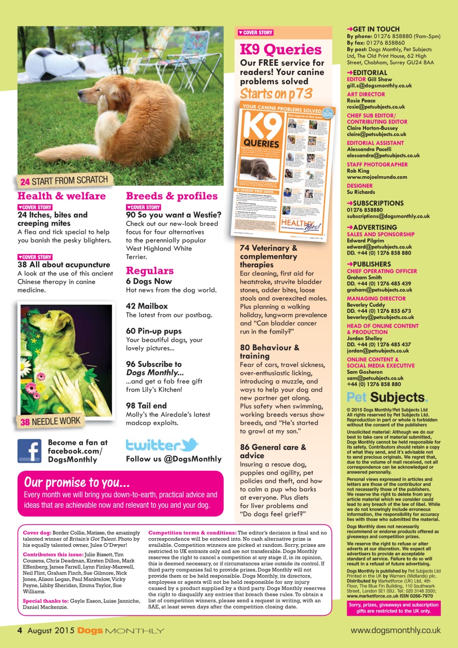 Dogs Monthly Preview Pages