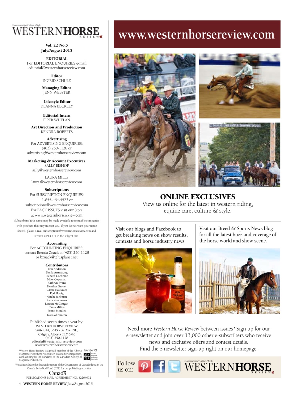 Western Horse Review Preview Pages