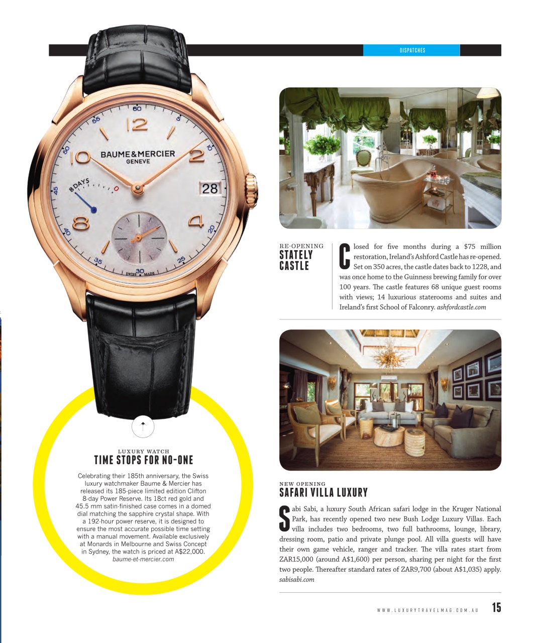Luxury Travel Preview Pages