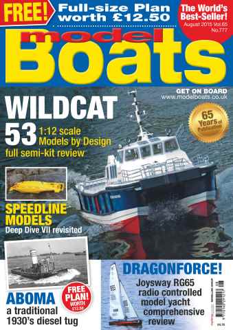 Model Boats issue August 2015