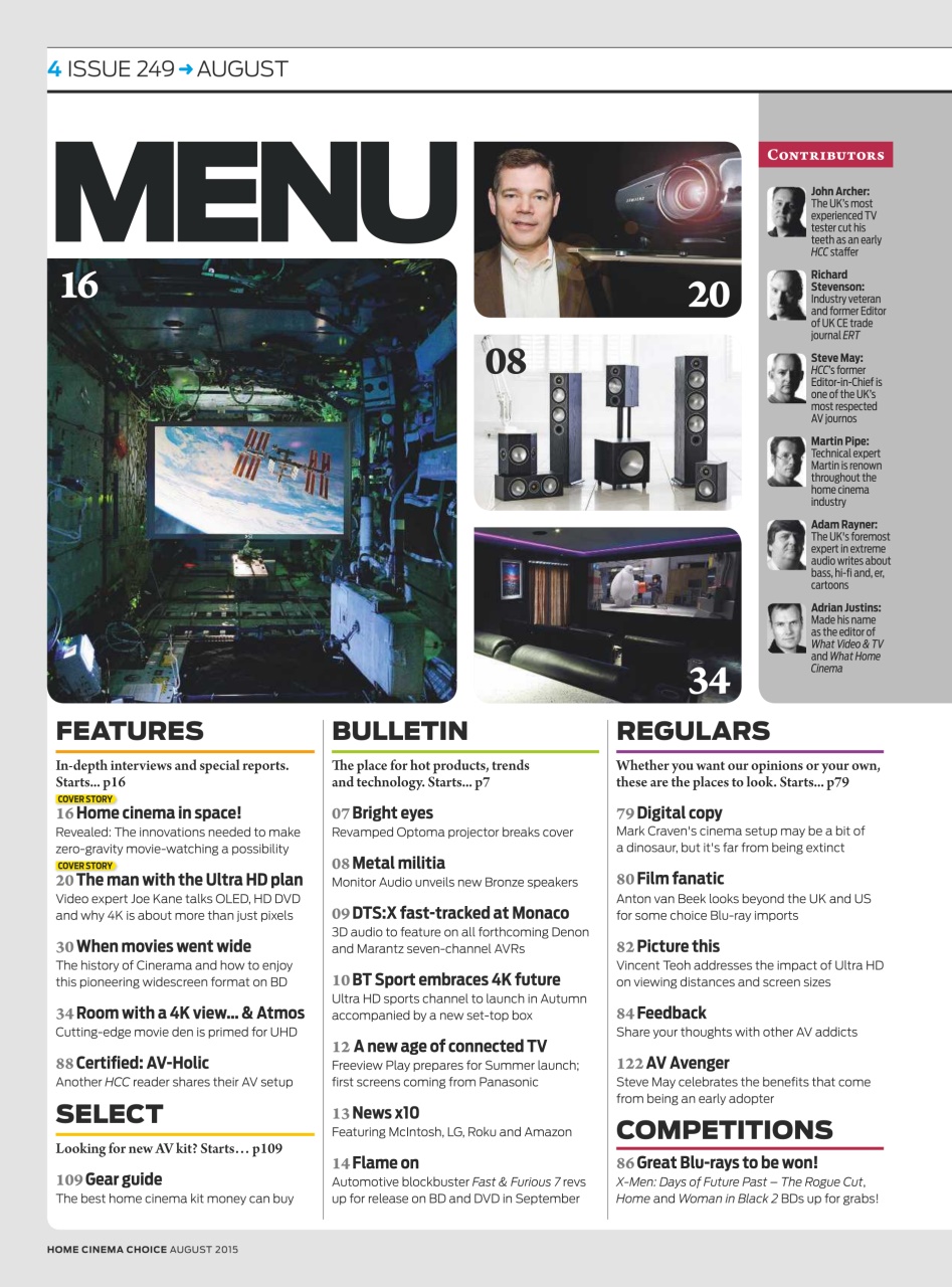 Home Cinema Choice Preview Pages
