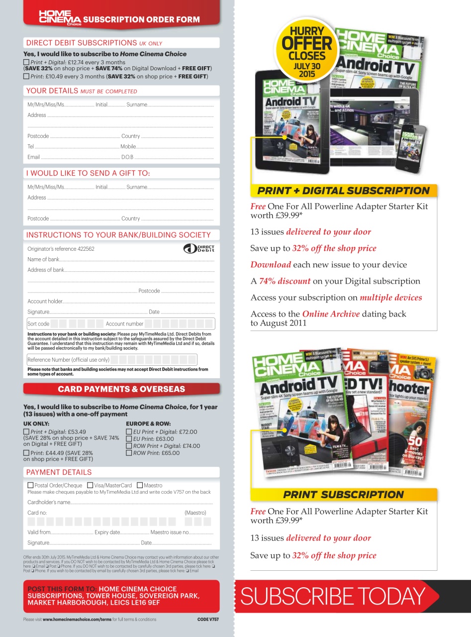 Home Cinema Choice Preview Pages