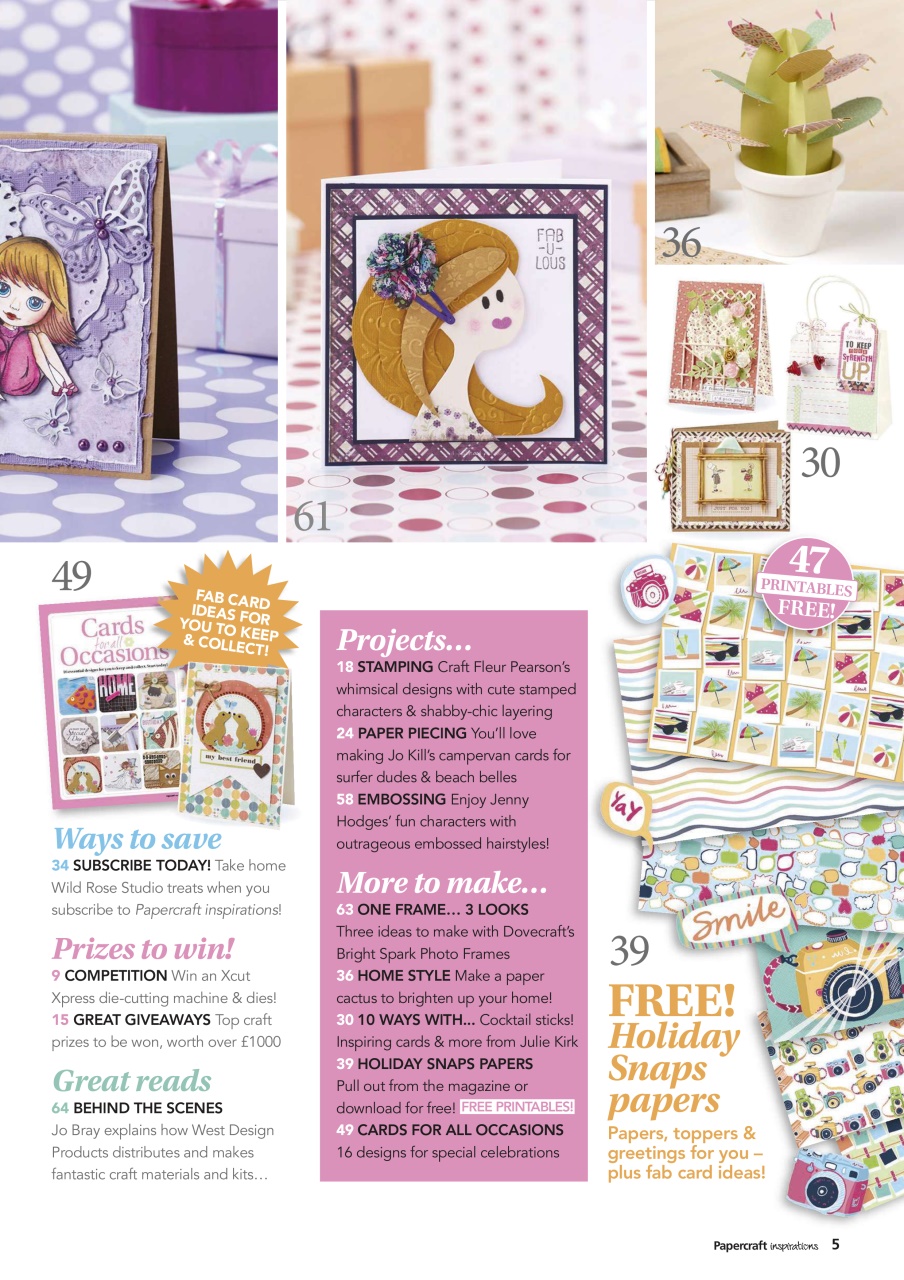 Papercraft Inspirations Preview Pages
