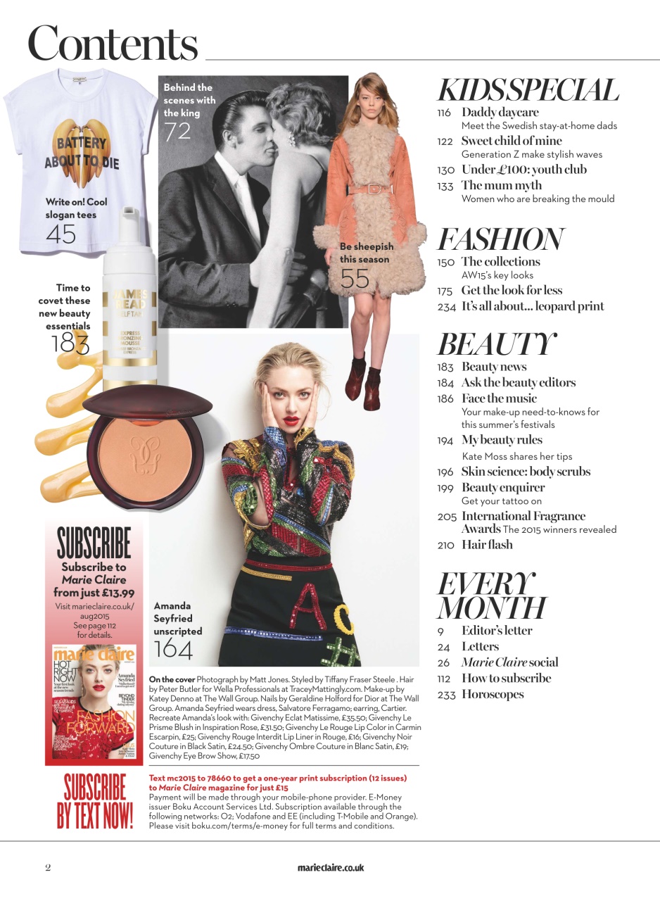 Marie Claire Preview Pages