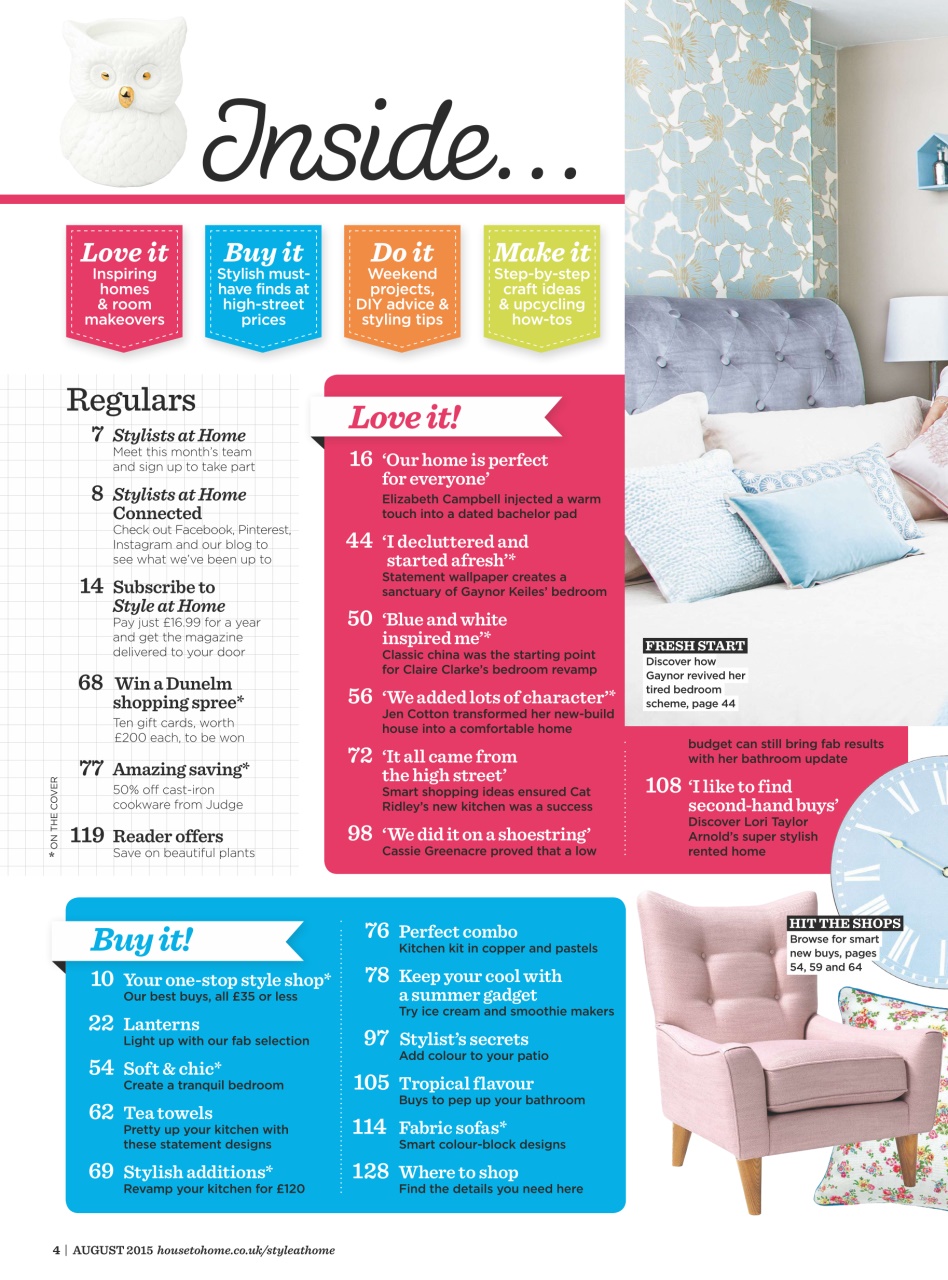 Style at Home Preview Pages