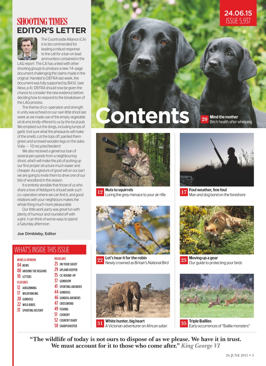 Shooting Times & Country Preview Pages