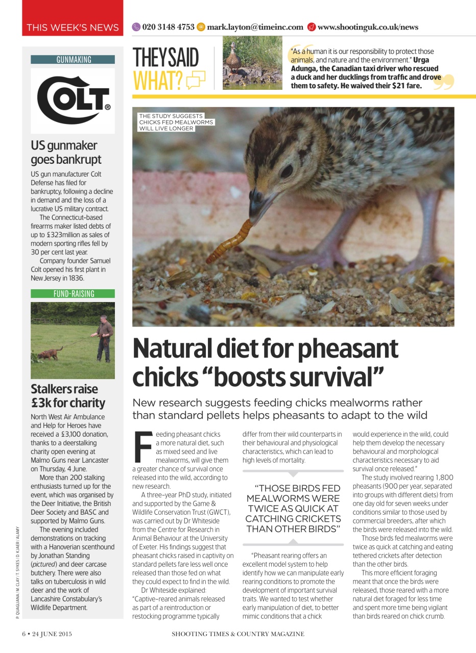 Shooting Times & Country Preview Pages
