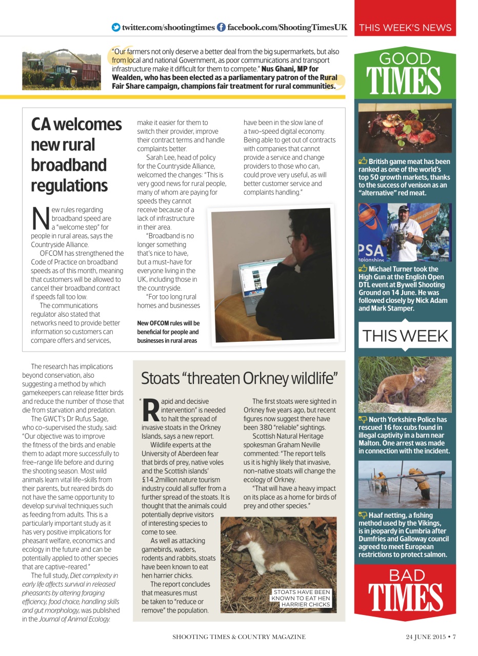 Shooting Times & Country Preview Pages