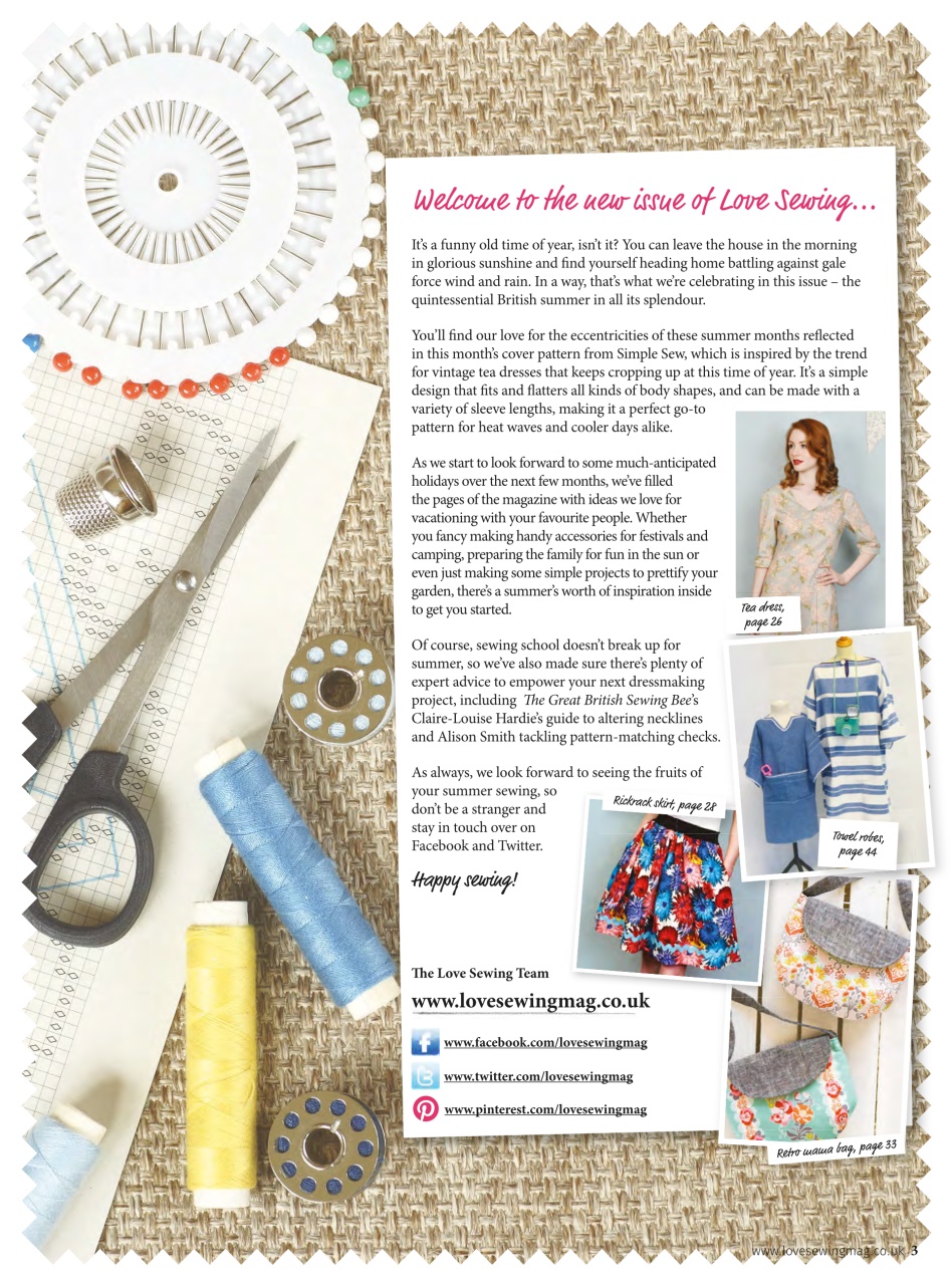 Love Sewing Preview Pages