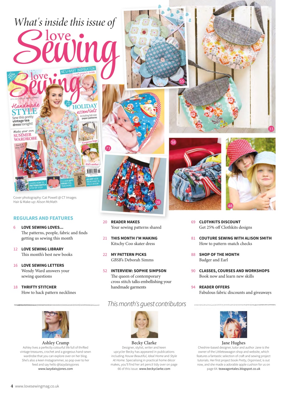 Love Sewing Preview Pages