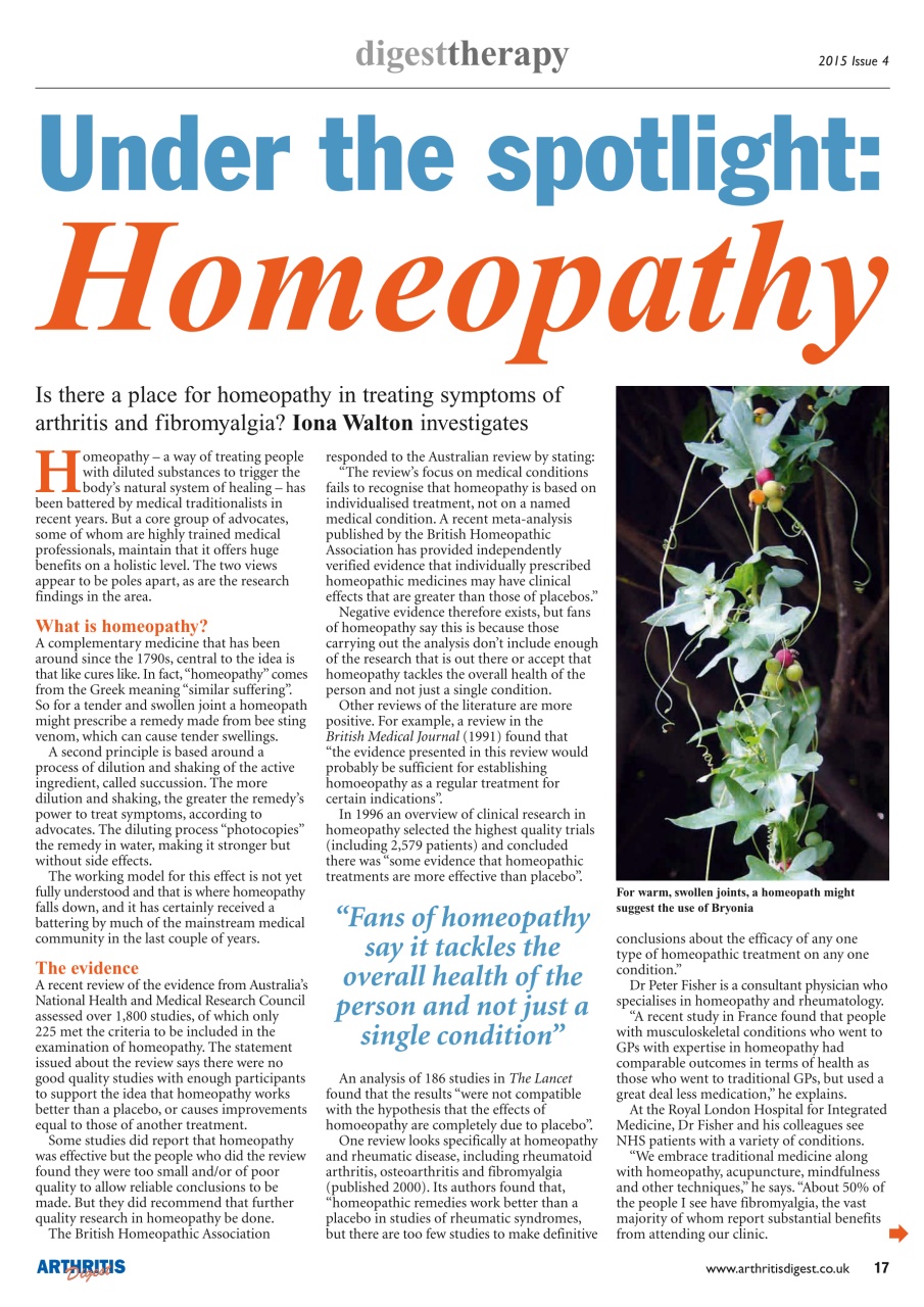 Arthritis Digest Preview Pages