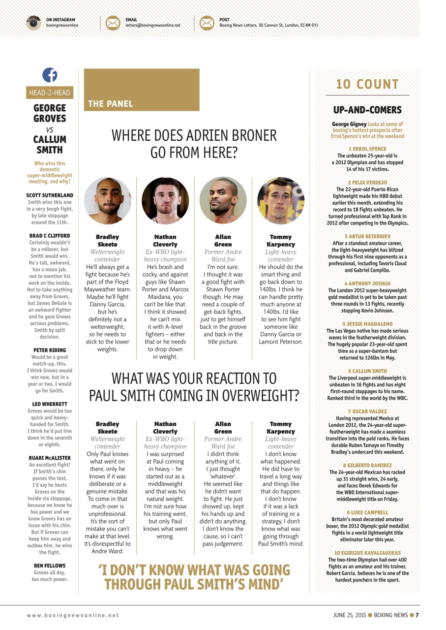Boxing News Preview Pages
