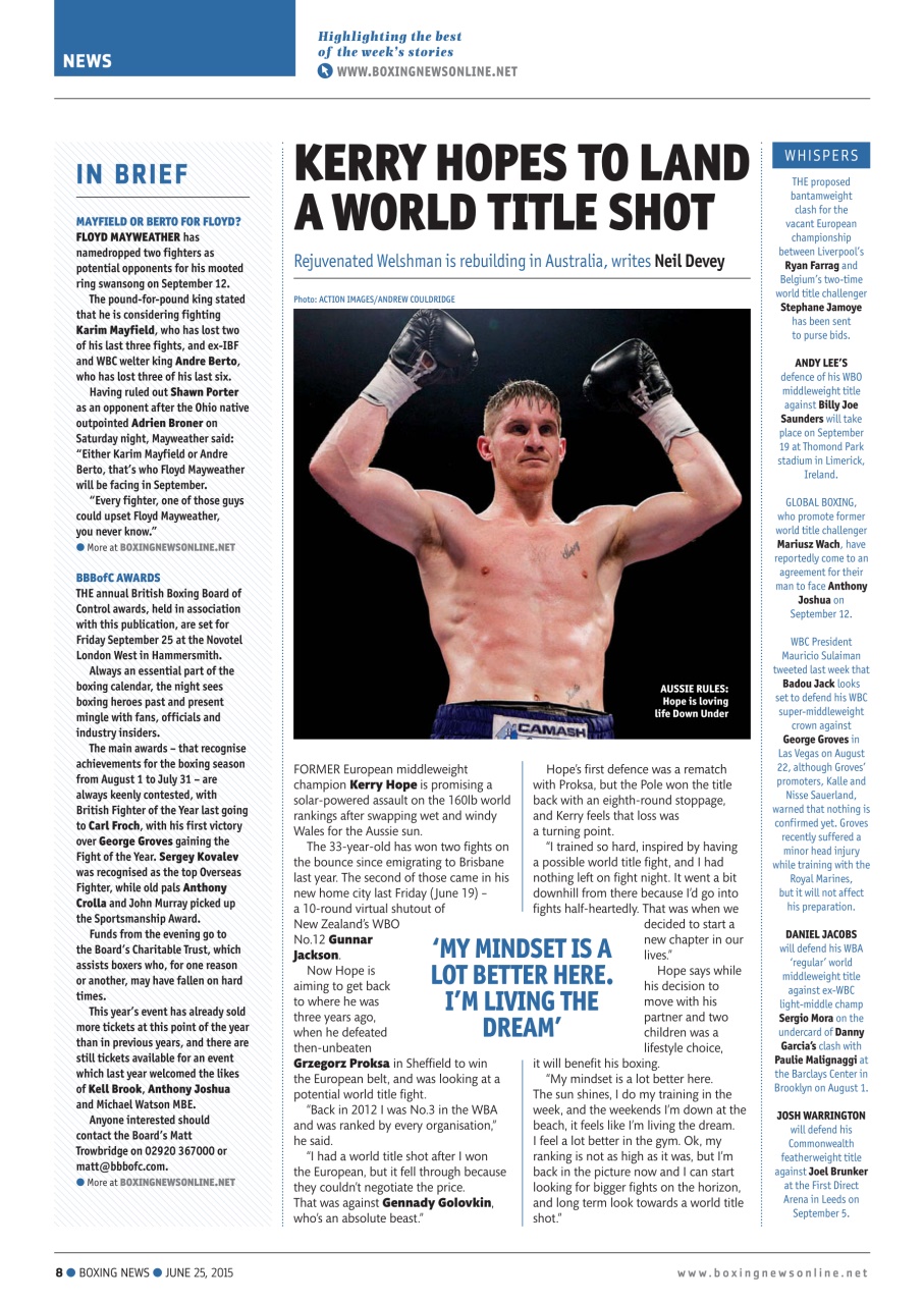 Boxing News Preview Pages