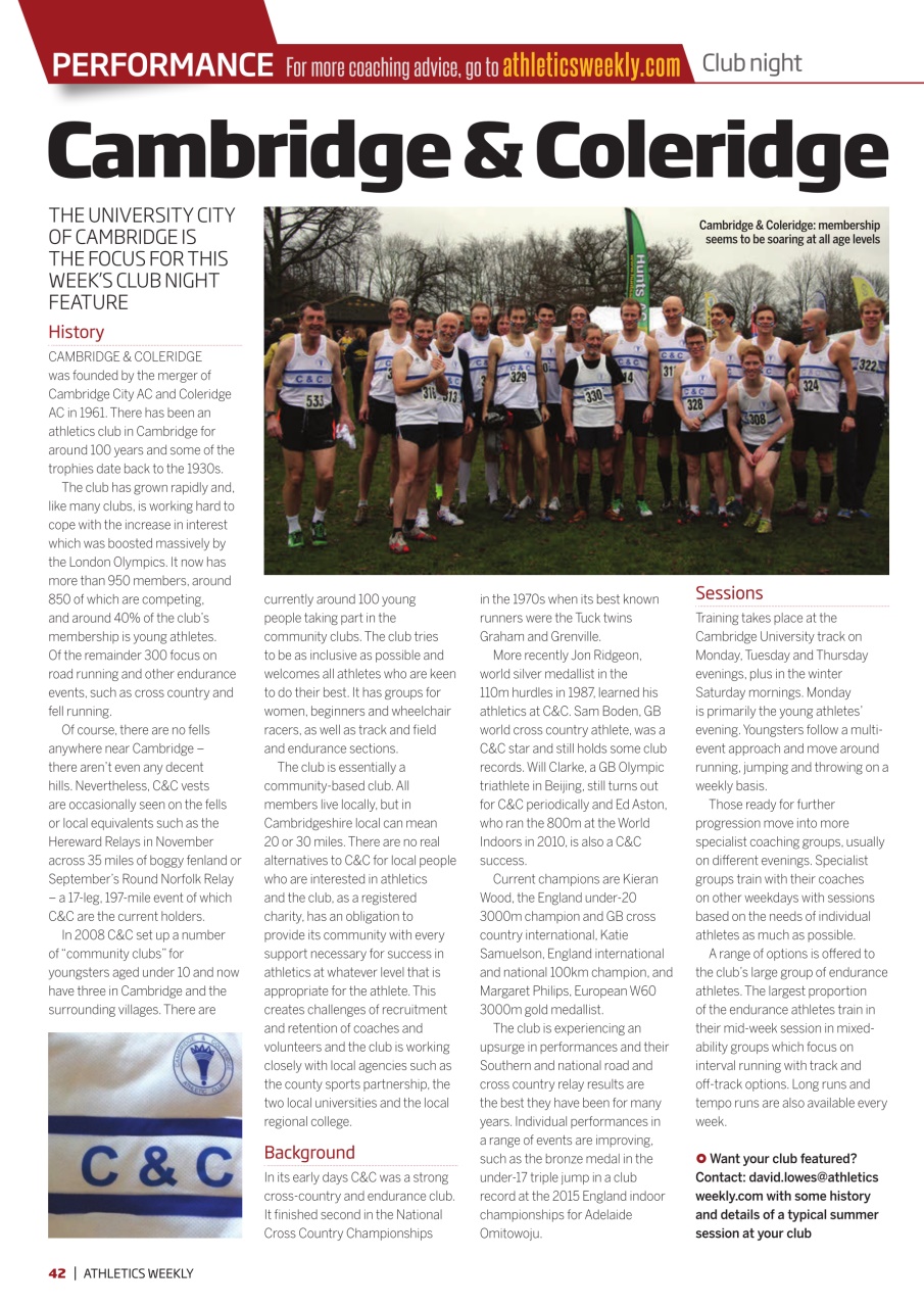 AW – Athletics Weekly Magazine Preview Pages