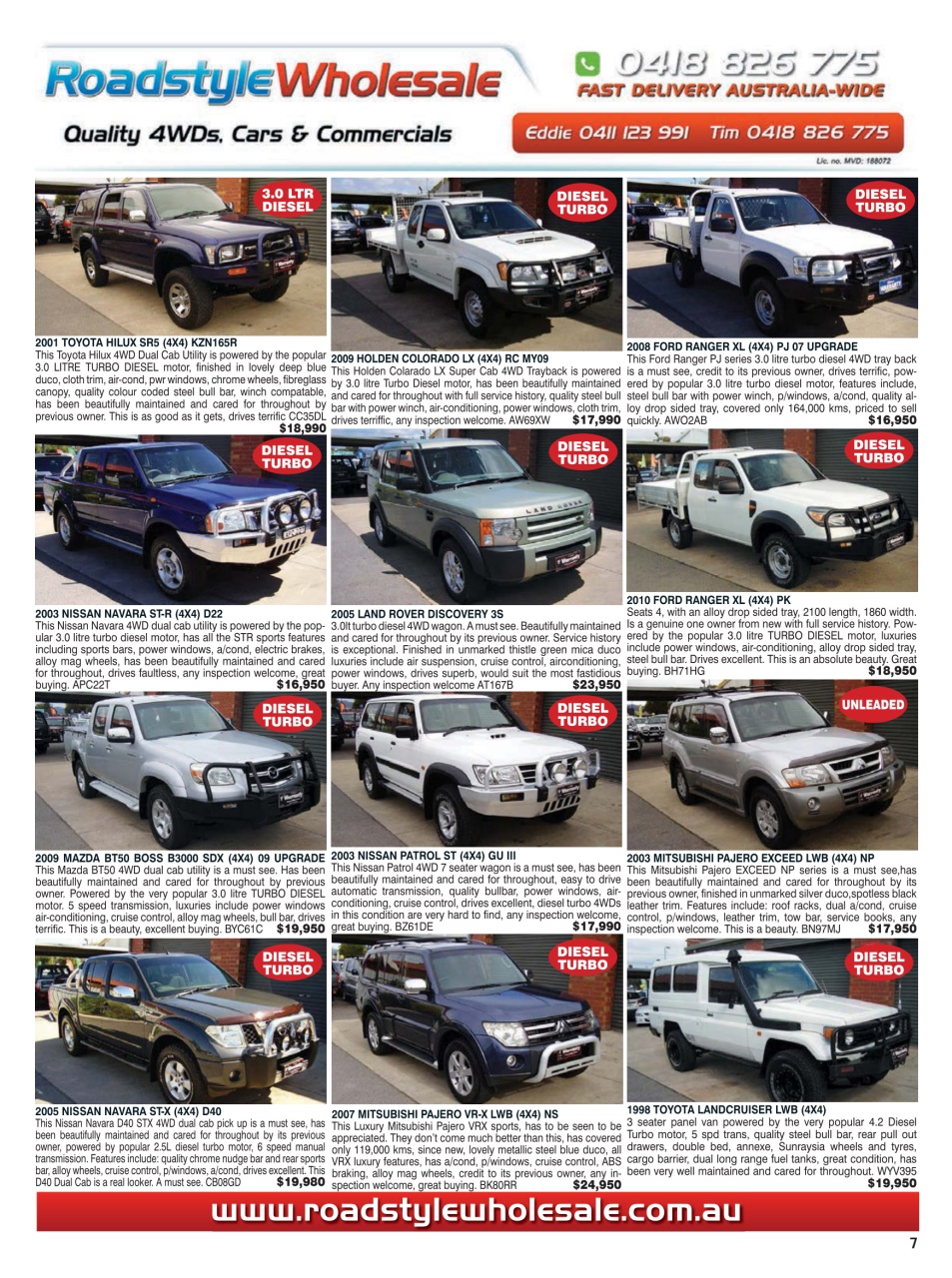 JUST 4X4S Preview Pages