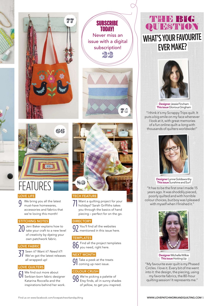 Love Patchwork & Quilting Preview Pages