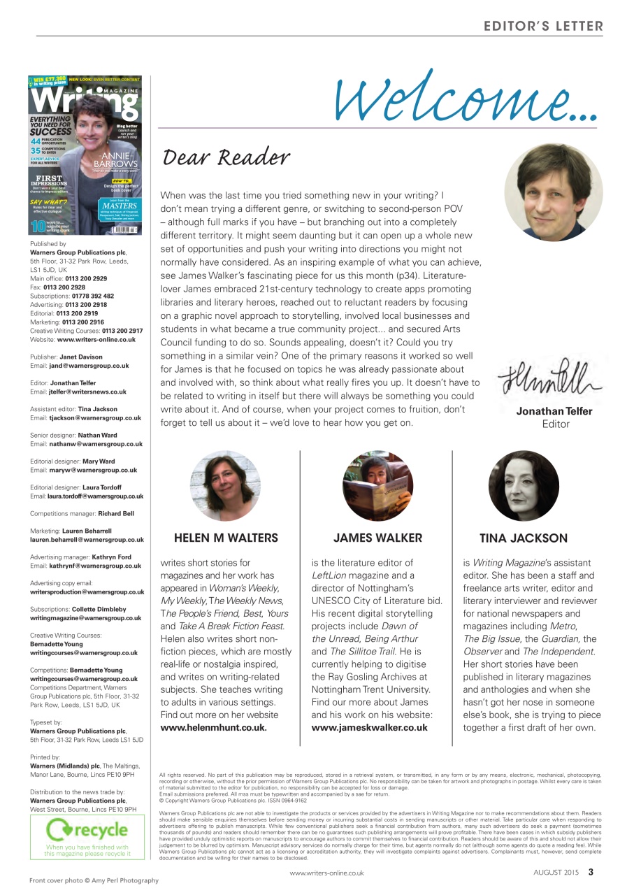 Writing Magazine Preview Pages