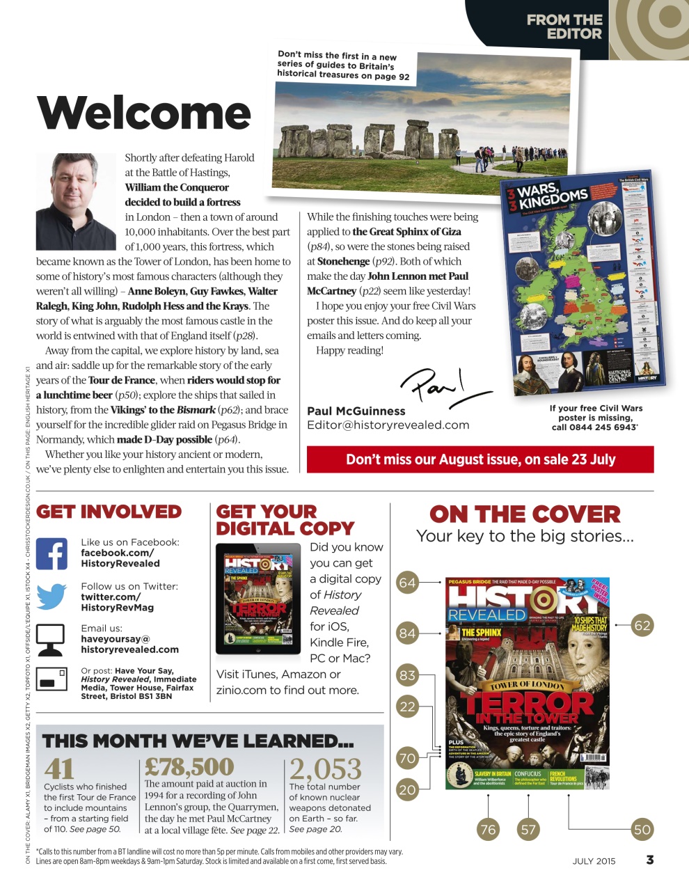 BBC History Revealed Magazine Preview Pages