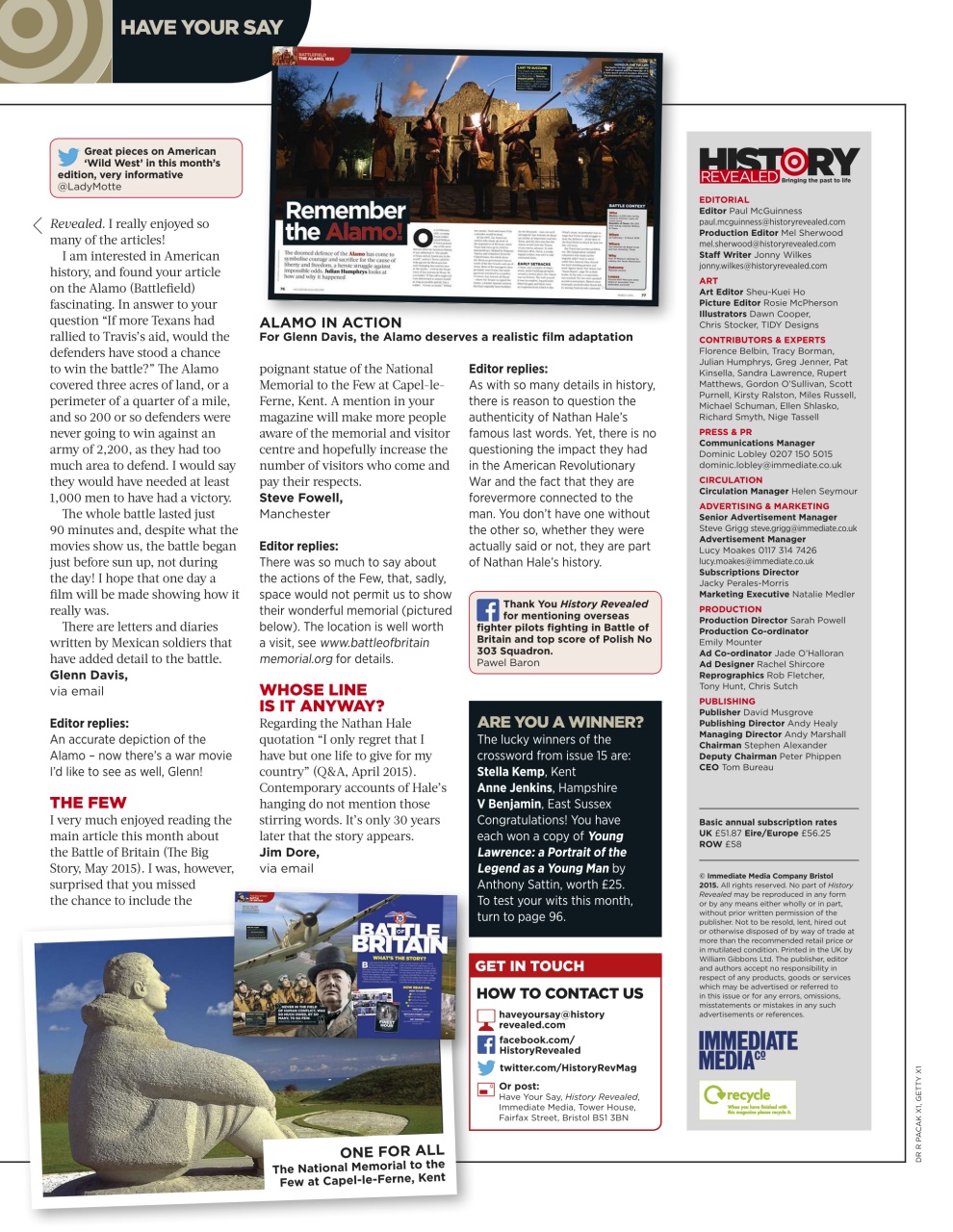 BBC History Revealed Magazine Preview Pages