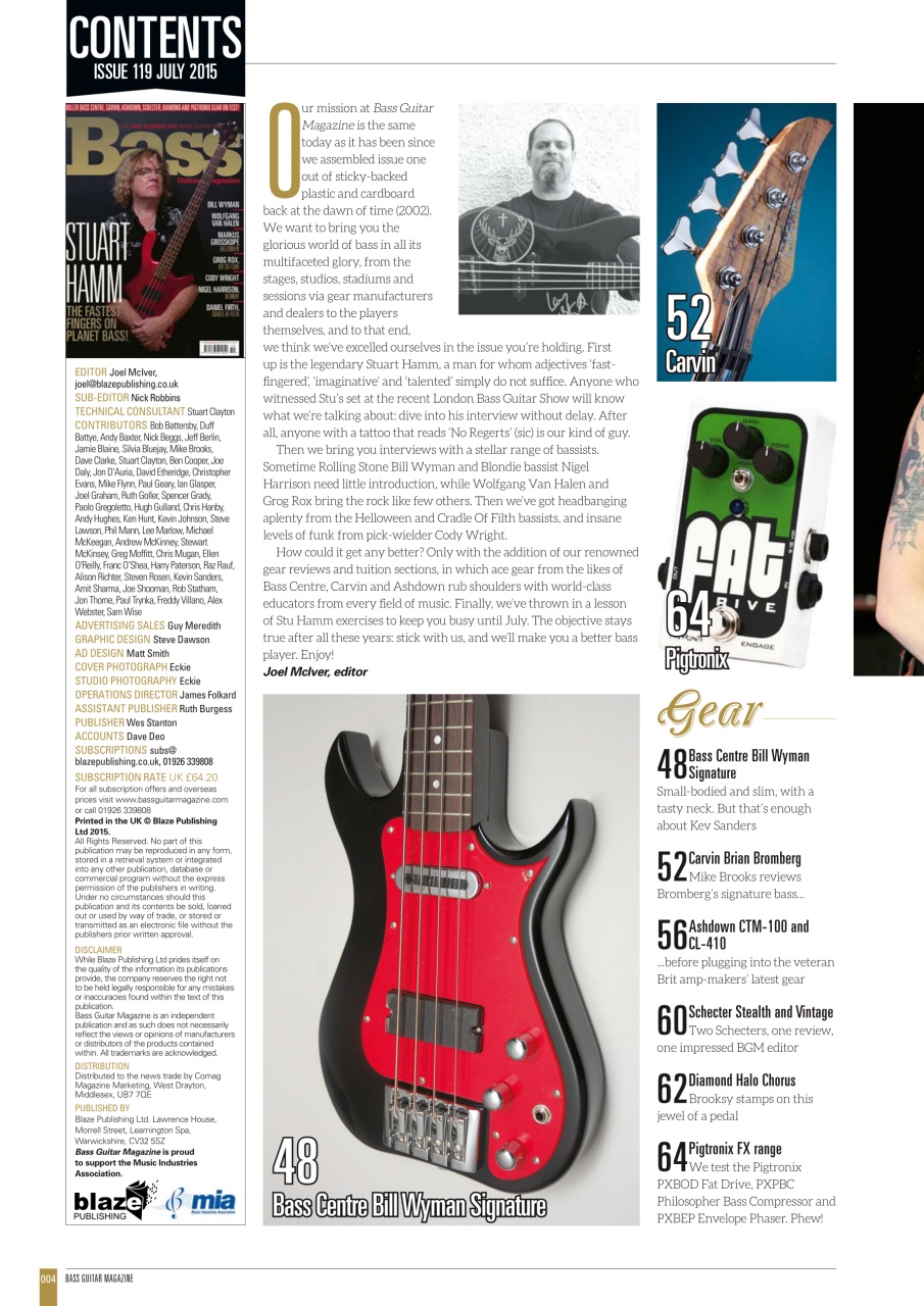 Bass Player UK Preview Pages