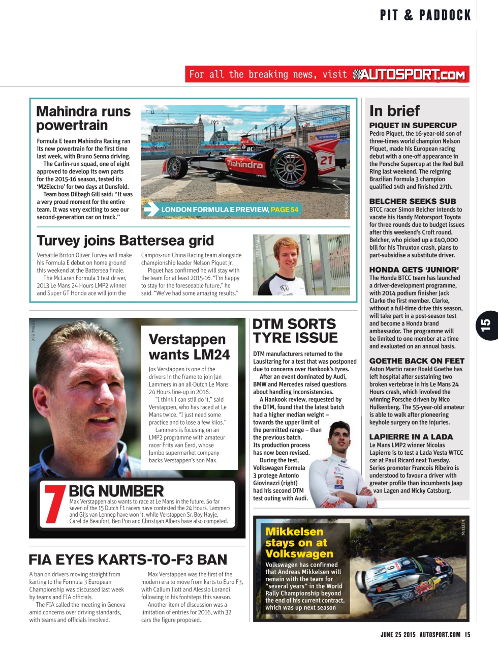 Autosport Preview Pages