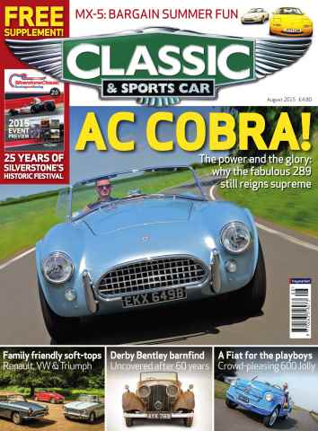 Classic & Sports Car issue August 2015