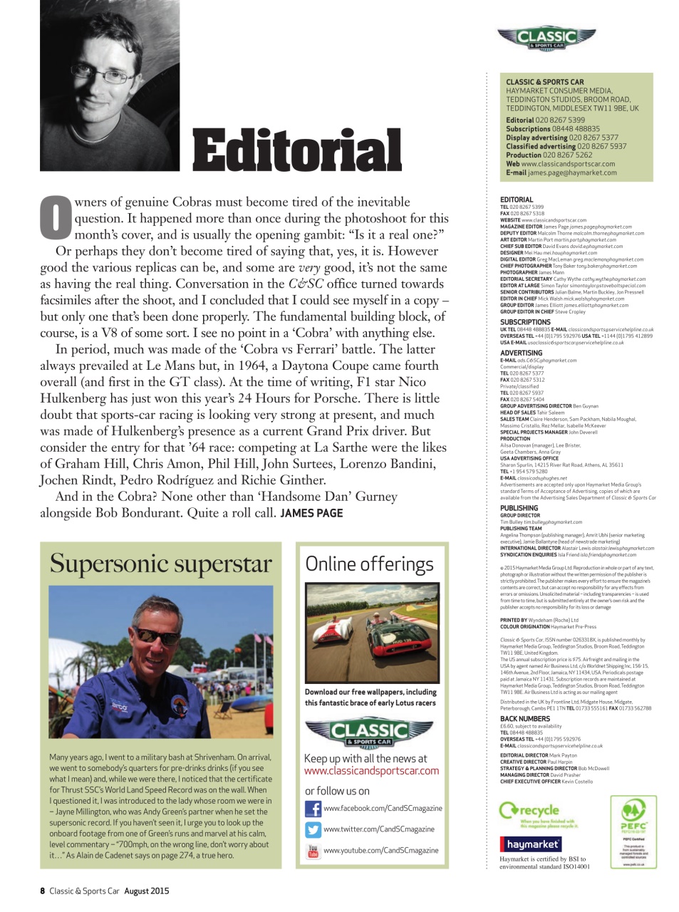 Classic & Sports Car Preview Pages