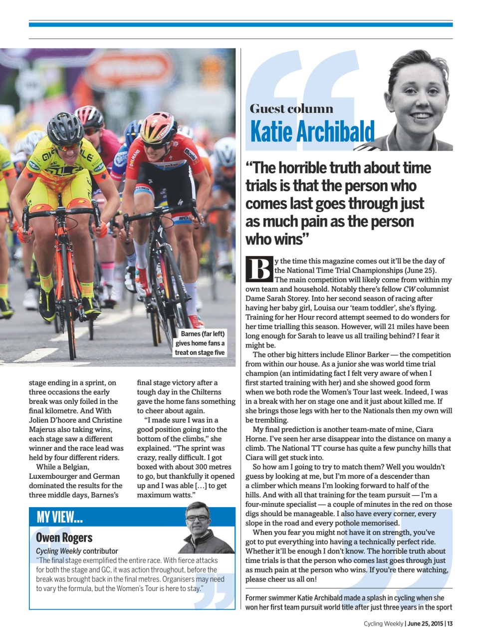 Cycling Weekly Preview Pages
